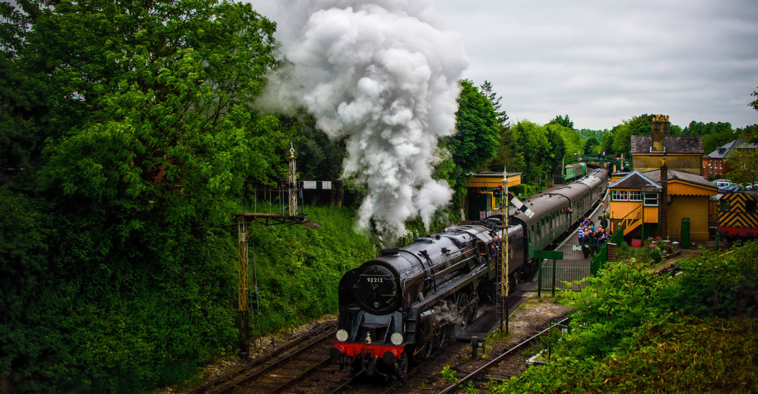 Alresford Station in Hampshire, part of the Mid Hants Railway Watercress Line.